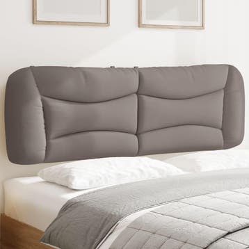 vidaXL Hoofdbordkussen Hvar 160 cm stof taupe, Verzenden