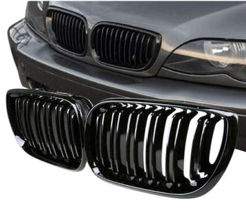Grillen set | Nieren | geschikt voor BMW 3-series | E46 4d., Verzenden