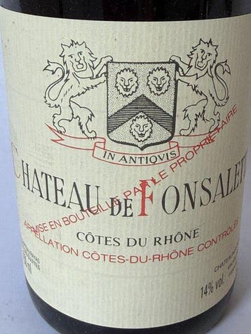 2006 E. Reynaud, Chateau de Fonsalette - Côtes-du-rhône - 1, Nieuw