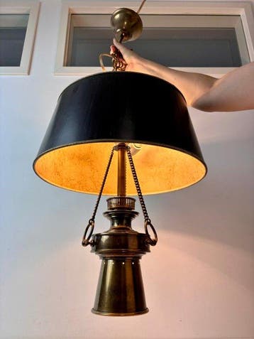 Bouilotte lamp - Franse Bouillotte hanglamp met 2