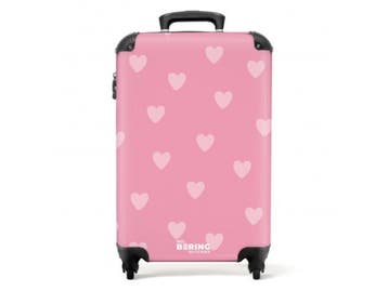 Veiling - Koffer handbagage hartjesritme, Handtassen en Accessoires, Koffers, Nieuw