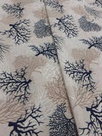 Meubelstof - 500 cm - 140 cm - Katoen koraalblauw