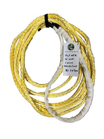 Hawk-Line Touw UHMWPE 12,5 MTR 16MM 24Ton 1 Oog  NIEUW!!!..., Verzenden