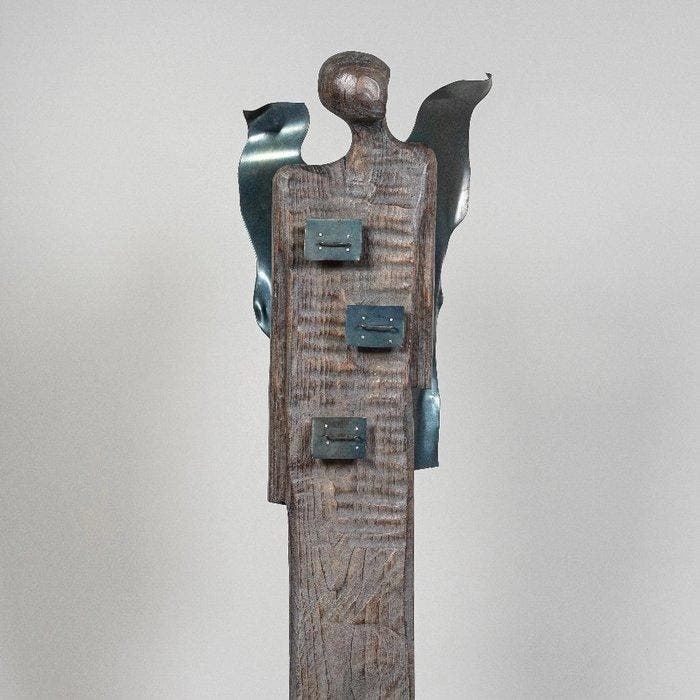 Karol Dusza (XX-XXI) - LARGE - The Angel with surprises- 157, Antiquités & Art, Art | Objets design
