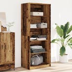 vidaXL Kledingkast 80x50x200 cm bewerkt hout oud hout, Verzenden, Nieuw