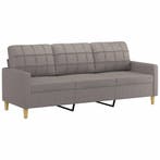 Driezitsbank taupe 180cm breed | Tweede Kansje | OP = OP, Overige materialen, Verzenden, Minder dan 75 cm, 150 tot 200 cm