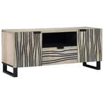 vidaXL TV Eenheden met lade Wit 105 x 33 x 46 cm Bewerkt, Verzenden, Nieuw