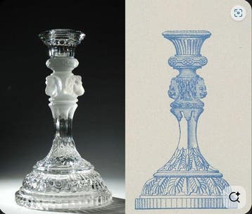 Val Saint Lambert - Chandelier n° 2 du catalogue de 1879 !!