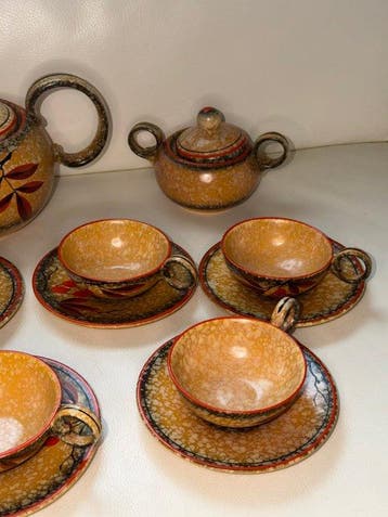 Rare sevice Ditmar Urbach - Theeservies (20) - Keramiek -