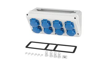Hensel MI Connection Box 8x16A 2P PE 230V Schuko 300mm - Mi, Verzenden