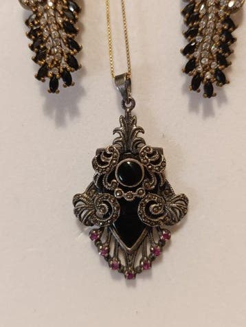 Sans prix de réserve - Ensemble de bijoux 2 pièces Boucles, Bijoux, Sacs & Beauté, Bijoux anciens