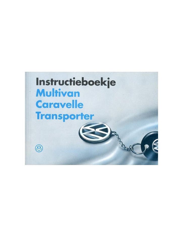 1996 VOLKSWAGEN CARAVELLE TRANSPOTER INSTRUCTIEBOEKJE NEDE.., Auto diversen, Handleidingen en Instructieboekjes, Ophalen of Verzenden