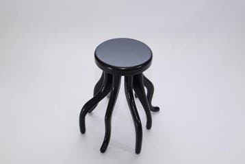 Florian Artmann - Kruk - Eik - Octopus Stool zwart