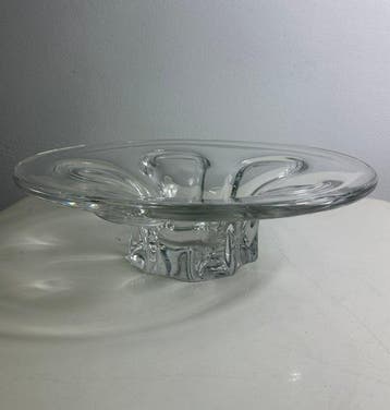 Sevres - Centre de table - Cristal - Motif floral des années, Antiek en Kunst