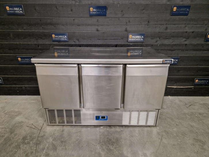 Koelwerkbank | Tefcold | saladette koeling | 3-deurs | CRX, Articles professionnels, Horeca | Équipement de cuisine