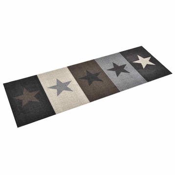 vidaXL Keukenmat wasbaar Stars 60x180 cm, Verzenden