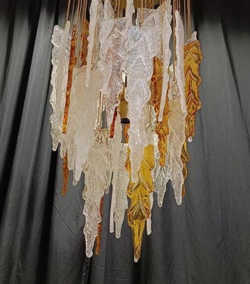 Lustre - Saetta - Verre de Murano - 4 lumières