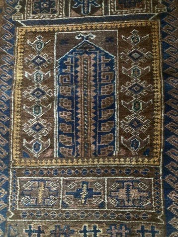 Beloutch - Tapijt - 140 cm - 83 cm - Handgeknoopt