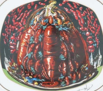 Salvador Dali (1904-1989) - Sainte et homard surréaliste, Antiquités & Art