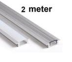 LED Profiel 2 meter - inbouw 7mm - plat model, Doe-het-zelf en Bouw, Metalen, Verzenden, Nieuw