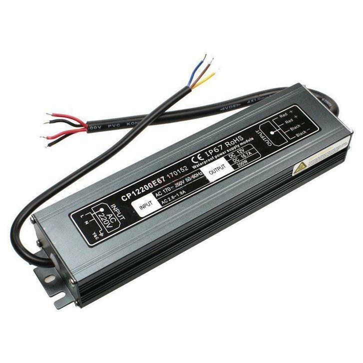 LED voeding - 200W - 16,7A - IP67 - WATERPROOF - 12V, Telecommunicatie, Zenders en Ontvangers, Verzenden