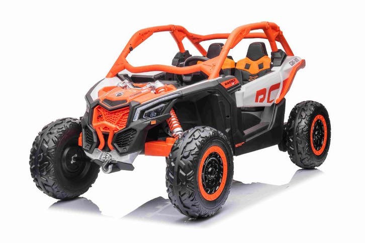 CAN-AM MAVERICK, 24V,  buggy oranje, 4WD, leder, Mp4 TV, RC, Enfants & Bébés, Jouets | Extérieur | Véhicules à batterie, Enlèvement ou Envoi