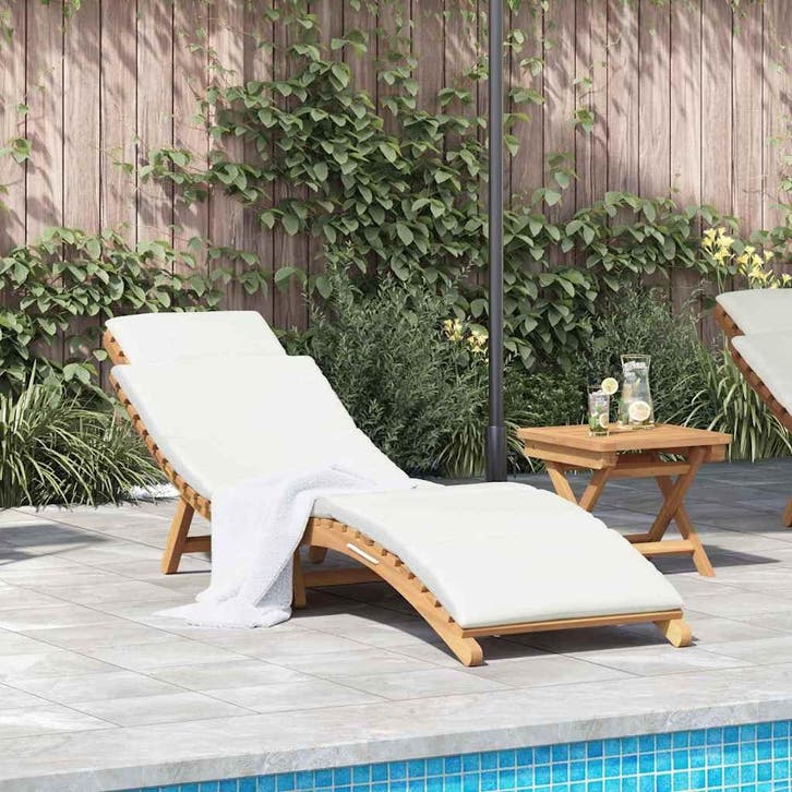 vidaXL Tuin ligstoel Bruin 198 x 55 x 58,5 cm Massief, Tuin en Terras, Ligbedden, Nieuw, Verzenden