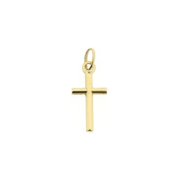 Gouden hanger van een kruis (Hanger of bedel), Ophalen of Verzenden