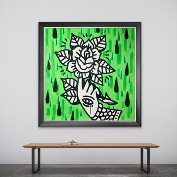 FROMtheCAVE - Take this flower (XL Size Painting)