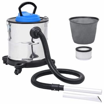 vidaXL Asstofzuiger met HEPA filter 1200 W 20 L roestvrij, Verzenden, Nieuw