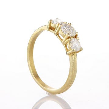 Zonder minimumprijs - Ring - 14 karaat Geel goud - 0.94ct., Nieuw