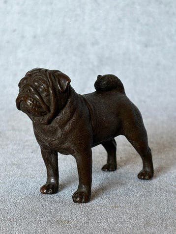 Statue, Hond (Zonder Minimumprijs) - 6.5 cm - Bronze, Antiquités & Art