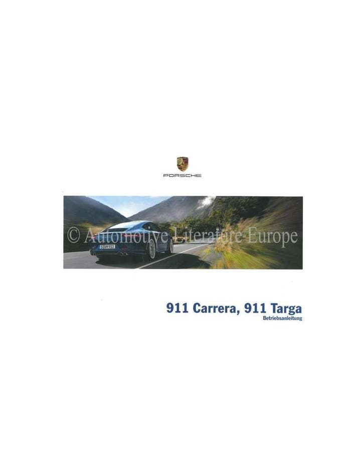 2015 PORSCHE 911 CARRERA / TARGA INSTRUCTIEBOEKJE DUITS, Autos : Divers, Modes d'emploi & Notices d'utilisation, Enlèvement ou Envoi
