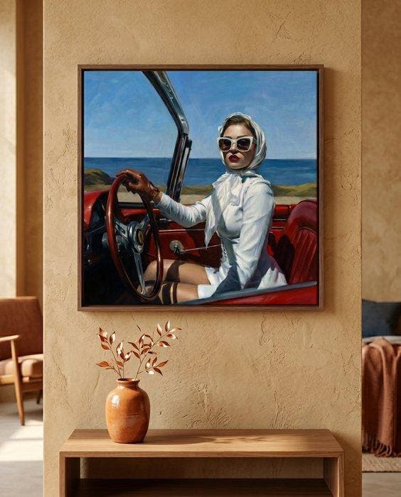 Le Yack - Ferrari Woman - Hand signed, Antiquités & Art, Art | Objets design