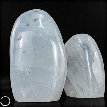 Prachtige bergkristal-vrije-vormen-set – handgepolijste