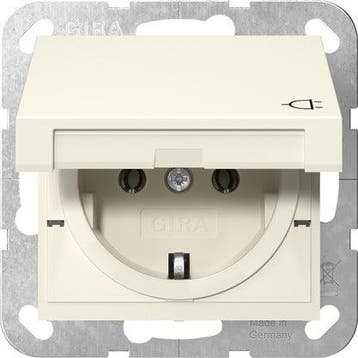 Prise Schuko Gira Système 55 Avec Capot À Charnière - 445401, Verzenden