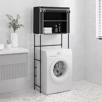 vidaXL Opbergrek voor boven wasmachine 2-laags 71x29,5x170,5, Verzenden