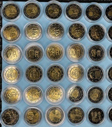 Luxemburg. 2 Euro Various Years (54 coins)