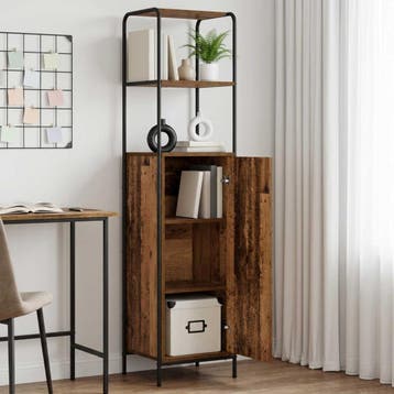 vidaXL Highboard Oud hout 40 x 33 x 161 cm Bewerkt hout, Huis en Inrichting, Verzenden, Nieuw