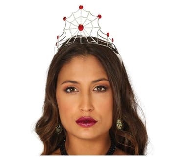 Halloween Tiara Spinnenweb, Verzenden, Nieuw