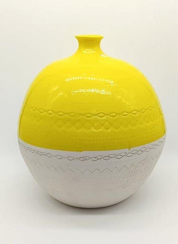 Mid-Century Modern - Vaas - Biscuit porselein, Nieuw