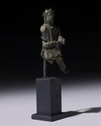 Oud-Romeins bronzen beeld van de god Lar - 7.4 cm