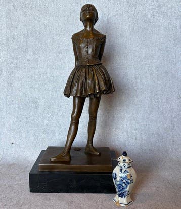 Beeld, Naar Edgar Degas, Danseres 38 cm / 2.5 kg (Zonder, Antiek en Kunst