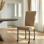 Leren eetkamerstoel Deal - Granada Taupe (taupe/bruin) -, Ophalen of Verzenden