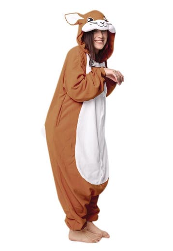 Onesie Bruin Konijn Pak XL-XXL Konijnenpak Kostuum Haas Paas, Ophalen of Verzenden, Nieuw