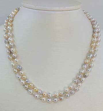 Halsketting Zilver, 5,5×6 mm Meerdere gouden en zilveren, Handtassen en Accessoires, Nieuw