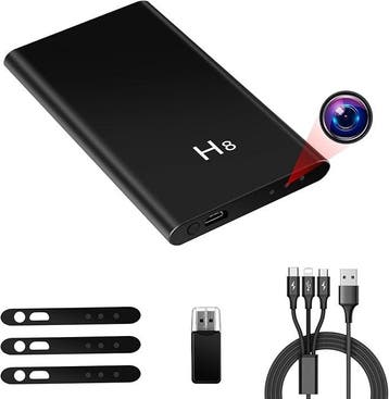 Power Bank Mini Security Camera 5000mAh - 4K Camcorder, Verzenden