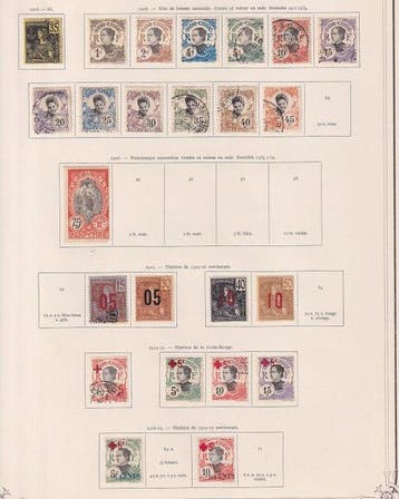 Indochine - Collection de timbres