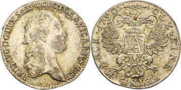 1/12 taler, daalder 1790, Sachsen-kurlinie ab 1547 (alber..., Verzenden, België