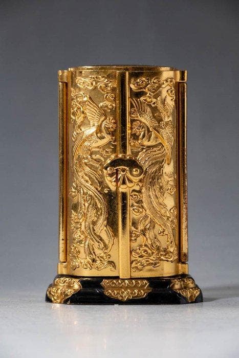 Verguld metalen Zushi (draagbaar heiligdom) met een, Antiek en Kunst, Antiek | Overige Antiek